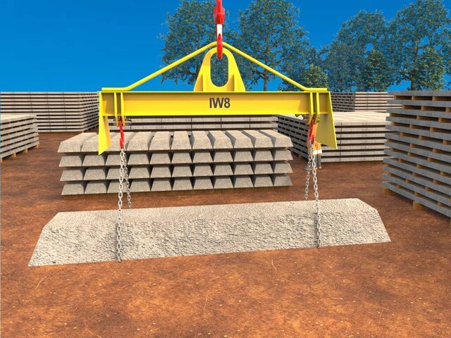 Barra de Carga para Içamento 2.000kg 1m